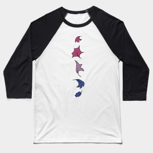 Heartstopper leaves Line - bi pride Baseball T-Shirt